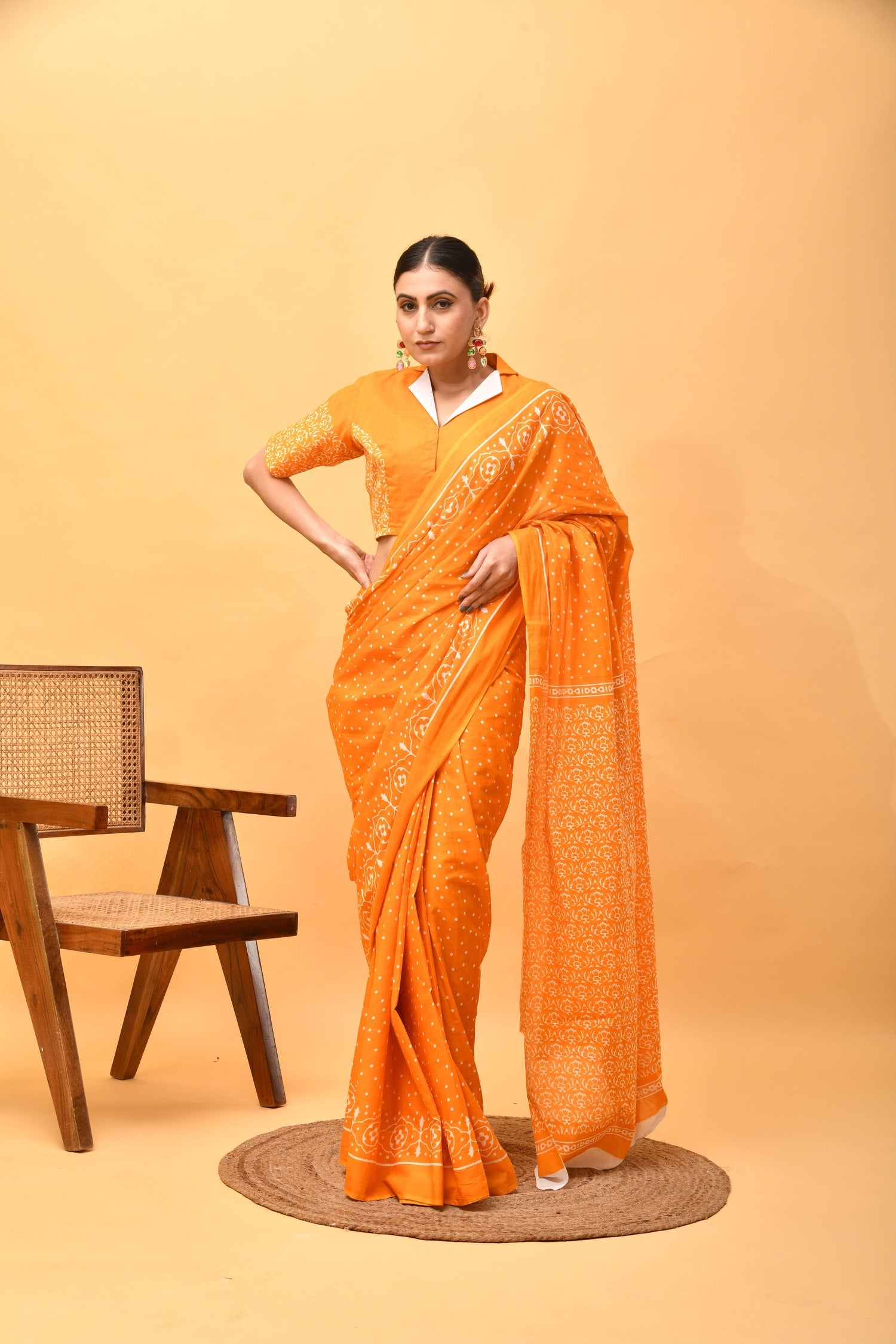 Golden Dusk Saree