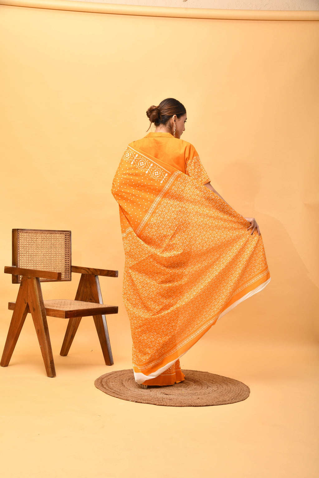 Golden Dusk Saree