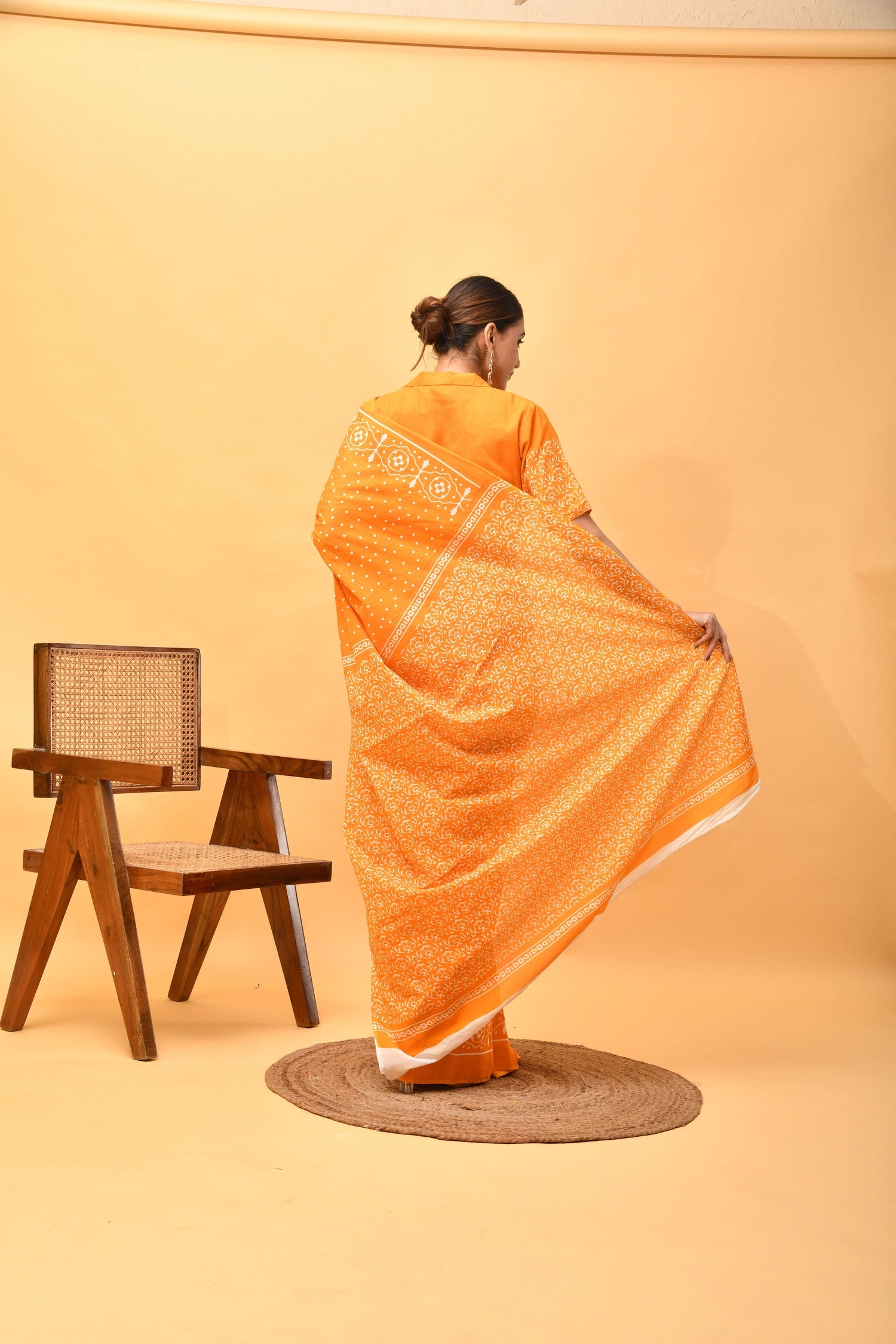 Golden Dusk Saree