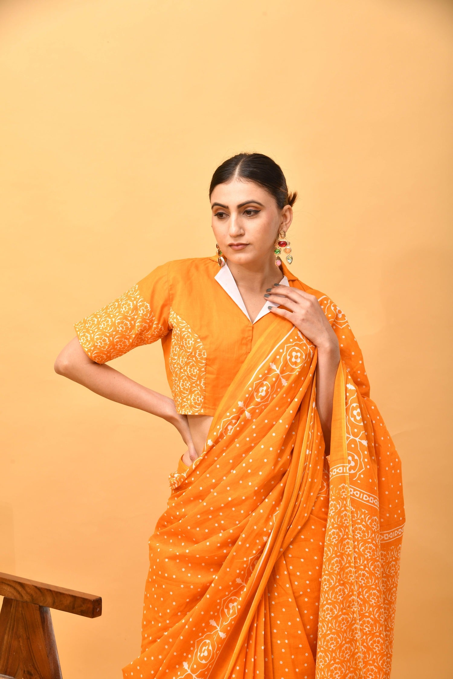 Golden Dusk Saree