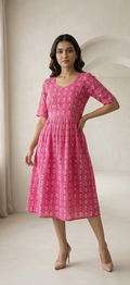 Rosy Bloom Midi